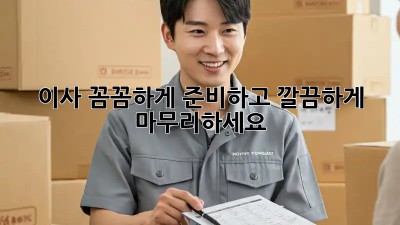 이사, 꼼꼼하게 준비하고 깔끔하게 마무리하세요!